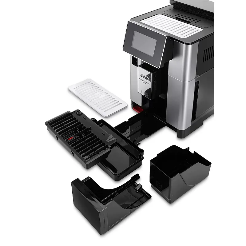Espressor cafea automat De’Longhi PrimaDonna SOUL ECAM 610.55.SB, Carafa pentru lapte, Sistem LatteCrema, Rasnita cu tehnologie Bean Adapt, Coffee Link App, 1450W, 19 bar,2.2 l, Negru - Argintiu - Studiocasa.ro