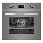 Pachet cuptor electric incorporabil, plita gaz si hota decorativa sticla Terza Modern Parma Glass Grey Studio Casa, 6 functii, Ventilator, Display Touch control, Timer digital, Sticla gri - Studiocasa.ro