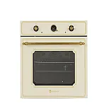 Pachet incorporabil cuptor electric, plita gaz si hota clasica Luna Retro Beige Studio Casa, 52 l, 6 functii, gratare fonta, 483 mc/h, 2 motoare, Crem - Studiocasa.ro