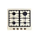 Pachet incorporabil cuptor electric, plita gaz si hota clasica Luna Retro Beige Studio Casa, 52 l, 6 functii, gratare fonta, 483 mc/h, 2 motoare, Crem - Studiocasa.ro