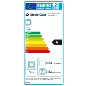 Aragaz rustic 4 arzatoare gaz, Cuptor electric, 57x57cm, Studio Casa Alma Retro, Negru, Rotisor, Ventilator, Aprindere electrica Aragaz rustic 4 arzatoare gaz, Cuptor electric, 57x57cm, Studio Casa Alma Retro, Negru, Rotisor, Ventilator, Aprindere electrica