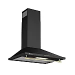 Hota decorativa Studio Casa Onda Retro Black, 1 motor turbo, 3 viteze, finisaje bronz antichizat, Antracit - Studiocasa.ro