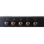 Hota decorativa Studio Casa Onda Retro Black, 1 motor turbo, 3 viteze, finisaje bronz antichizat, Antracit - Studiocasa.ro