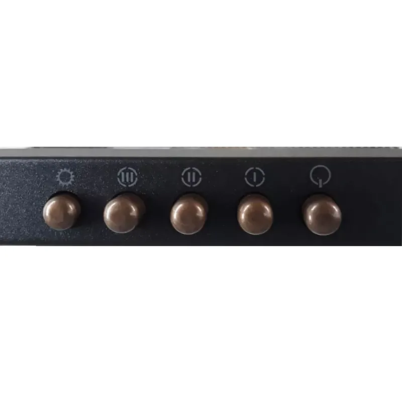 Hota decorativa Studio Casa Onda Retro Black, 1 motor turbo, 3 viteze, finisaje bronz antichizat, Antracit - Studiocasa.ro