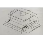 Hota incorporabila  telescopica  Studio Casa Wind Turbo Black, Putere de absorbtie 483 m3/h, Motor Turbo, 60 cm, Negru - Studiocasa.ro