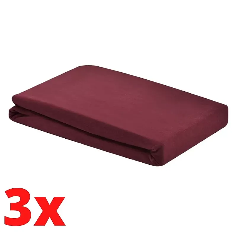 SET 3buc. Cearceaf de Pilota 180*200 Yuni Fuchsia - Studiocasa.ro