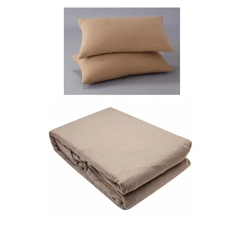 Set cearceaf de pilota+2fete de perna, beige - Studiocasa.ro