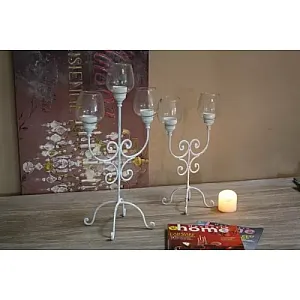 Set 2 Suporti Lumanare Candelabru 32*16.5*52.5Cm-25*14*40Cm