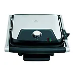 Gratar electric Studio Casa Panini & Grill SC2128, tava scurgere detasabila, 2000 W, deschidere mare, termostat, Negru/Argintiu - Studiocasa.ro
