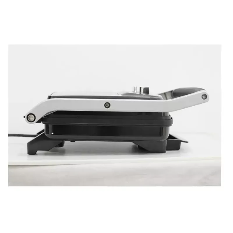 Gratar electric Studio Casa Panini & Grill SC2128, tava scurgere detasabila, 2000 W, deschidere mare, termostat, Negru/Argintiu - Studiocasa.ro