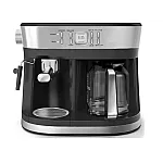 Resigilat Espressor Studio Casa Delicia Combi Inox, 15 Bar, 3 In 1, Espressor De Cafea Si Un Filtru De Cafea, 1850 W, Timer - Studiocasa.ro