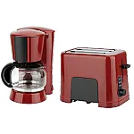 Pachet filtru de cafea si prajitor de paine Studio Casa, Duo Neology, 900 W, 1.25 l, Carafa sticla, Rosu/ Negru - Studiocasa.ro