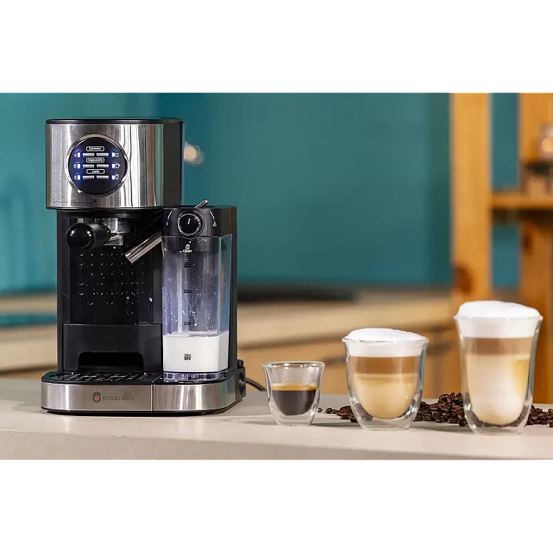Resigilat Espressor cafea Studio Casa,  SC509 BARISTA LATTE, 15Bar, cu rezervor lapte - Studiocasa.ro