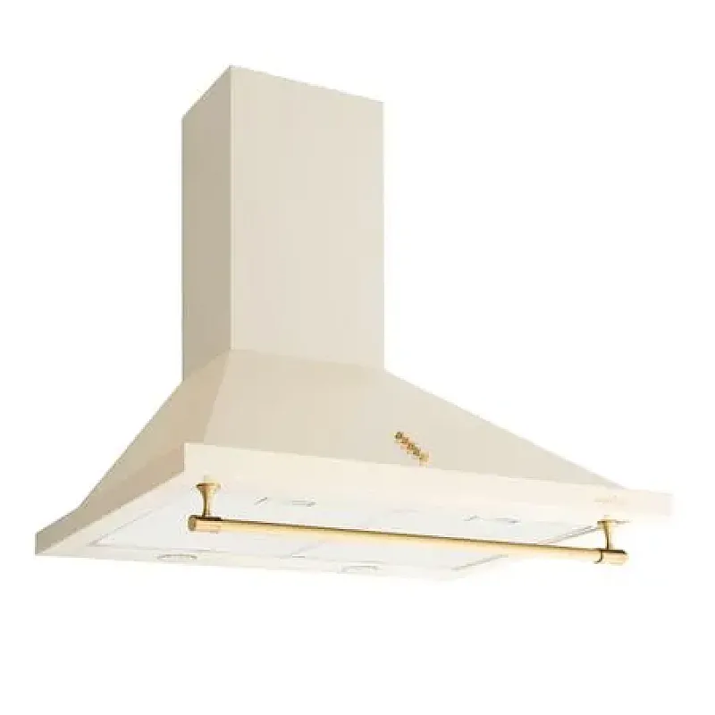 Resigilat Hota decorativa cu design rustic Tosca Turbo 90 cm Studio Casa, Putere de absorbtie 648 m3/h, Crem - Studiocasa.ro
