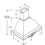 Hota Rustica Studio Casa Loira Ferro Battuto 90 Cm,Ivory - Studiocasa.ro