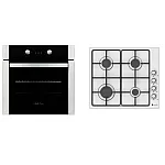 Pachet Cuptor Incorporabil Electric, Studio Casa Venezia Clasic, Ln605Blk, 56L, Clasa A, Termostat, 8 Functii+ Plita Gaz Incorporabila Studio Casa Vera - Studiocasa.ro