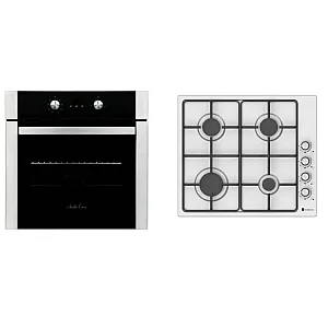 Pachet Cuptor Incorporabil Electric, Studio Casa Venezia Clasic, Ln605Blk, 56L, Clasa A, Termostat, 8 Functii+ Plita Gaz Incorporabila Studio Casa Vera