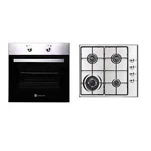 Pachet Cuptor Incorporabil Studio Casa Milano Plus Fe606 Inox + Plita Incorporabila Studio Casa Milano Plus Pg 60 Inox