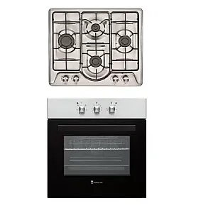 Pachet Cuptor incorporabil Studio Casa Roma Classic, Electric, 65 l, Grill, Clasa A, Inox + Plita incorporabila Studio Casa Roma Caro, Gaz, 4 arzatoare, Aprindere electrica, Inox