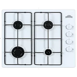Plită Încorporabilă Pe Gaz Pg60 White, Nuova Cucina