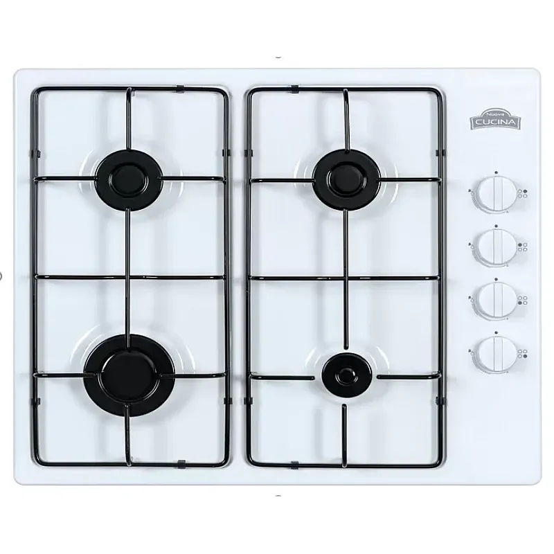 Plită Încorporabilă Pe Gaz Pg60 White, Nuova Cucina - Studiocasa.ro