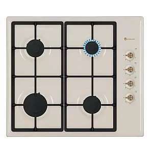 Resigilat Plita Rustica Gaz, Incorporabila, 4 Arzatoare gaz, Studio Casa Dolce Vita PDV60, Gratare fonta, Aprindere electrica, Valve de siguranta, Crem