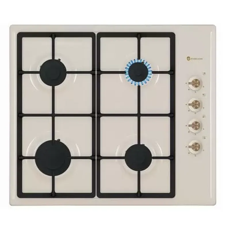 Resigilat Plita Rustica Gaz, Incorporabila, 4 Arzatoare gaz, Studio Casa Dolce Vita PDV60, Gratare fonta, Aprindere electrica, Valve de siguranta, Crem - Studiocasa.ro