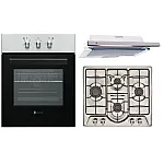 Pachet Cuptor Electric Incorporabil Roma Ix + Plita Gaz Roma Caro + Hota Slim Lean Roma - Studiocasa.ro