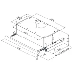 Hota incorporabila telescopica, 60 cm, Studio Casa Lean Retro-Nero, 2 motoare, 3 viteze Hota incorporabila telescopica, 60 cm, Studio Casa Lean Retro-Nero, 2 motoare, 3 viteze - Studiocasa.ro