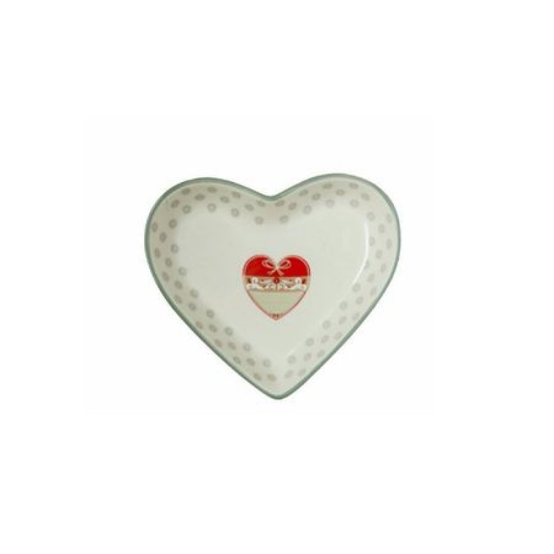 Farfurie in forma de inima Tognana, Dolce Casa Country Love, 20 x 22 cm