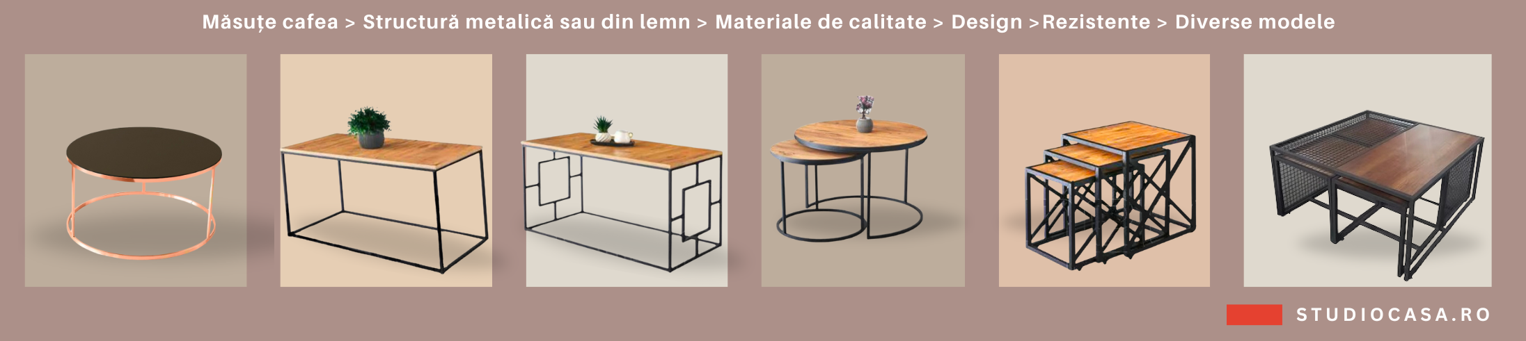 masute cafea din materiale naturale 