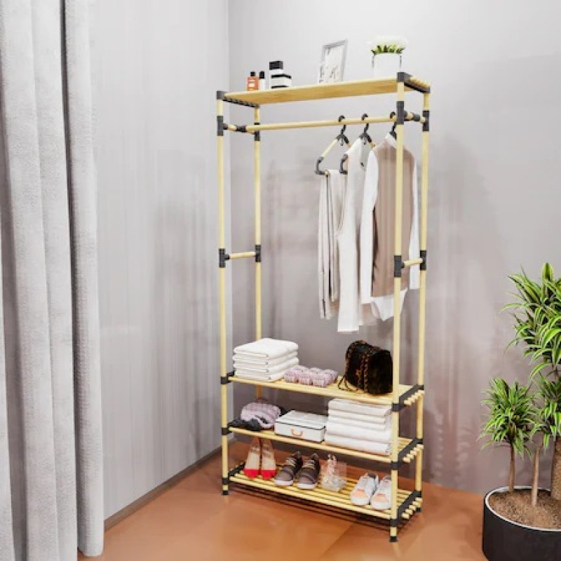 etajera lemn depozitare haine 